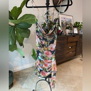 Floral body con dress